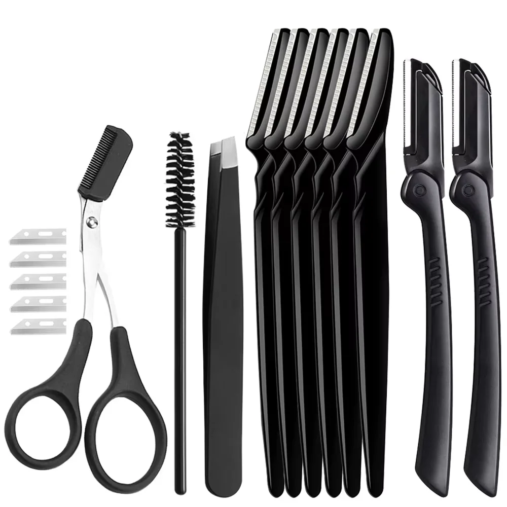 Brow Razor Man 16PCS Eyebrow Razor Face Razors For Women And Men Multipurpose Eyebrow ...