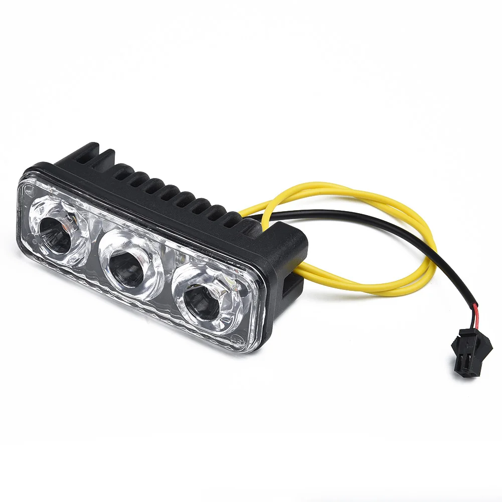 

2pcs Car Super Bright Driving Light Daytime Running Lights 3-LED White DRL Amber Turn Signal Front Auto Fog Lights