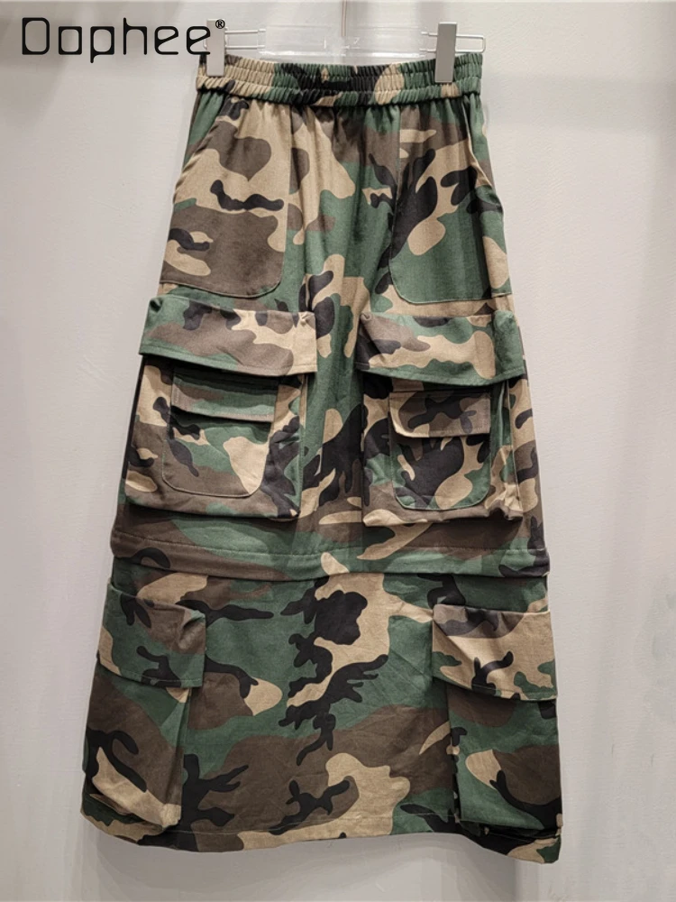 cargo-skirt-women-2024-spring-summer-new-pocket-zipper-detachable-two-way-wear-a-line-casual-mid-length-camouflage-skirt