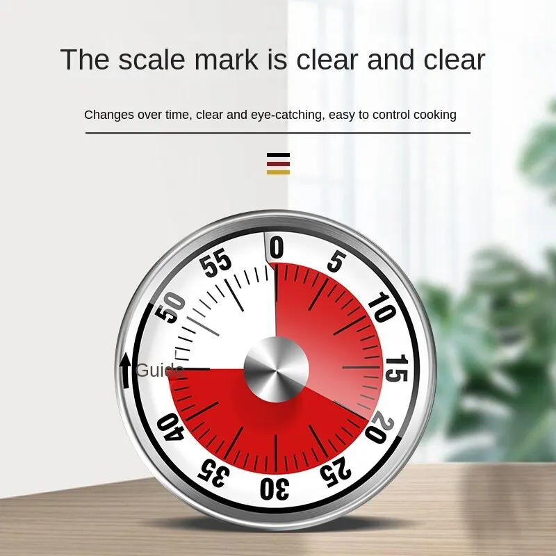 1pc Visual Timer Mechanical Countdown Timers Kitchen Classroom Baking Clock For Teaching Meeting Cookin Working