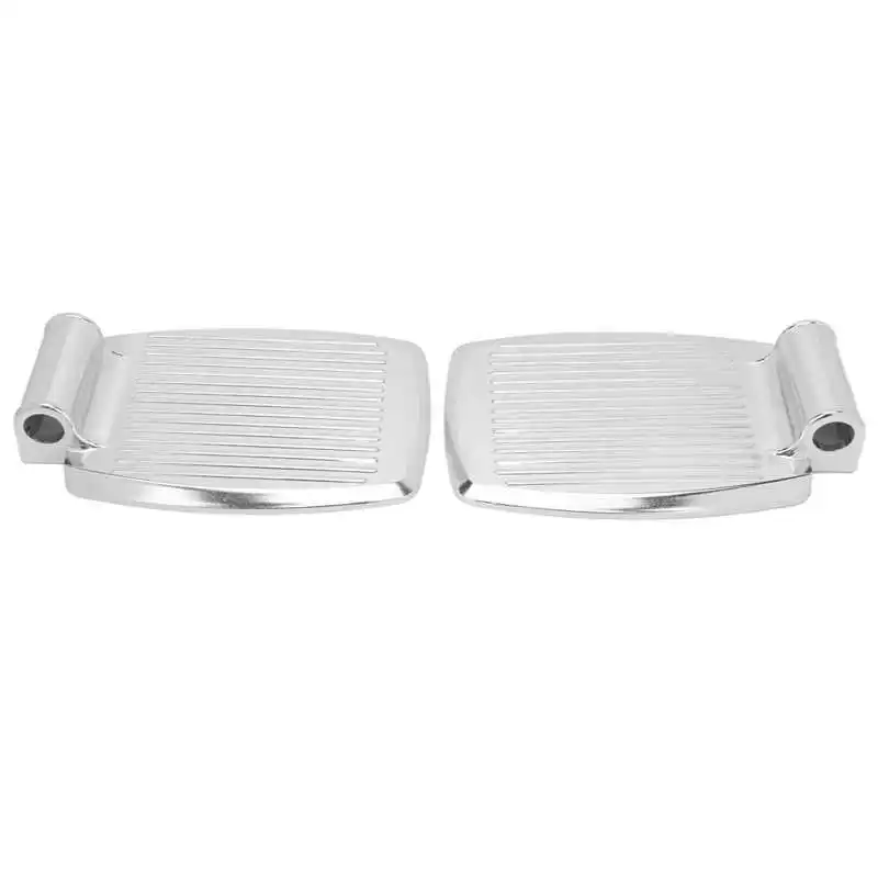 2Pcs Aluminum Alloy Wheelchair Footplate Foot Pedal Striped Texture Slip Resistant Wheelchair Footrest Accessories for Elderly 2