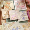60Pcs/bag Sticky Note Book Dream Of Flowers Series Chinese Style Flower Hot Stamping Sticky Note Written Scrapbook Decoration 1