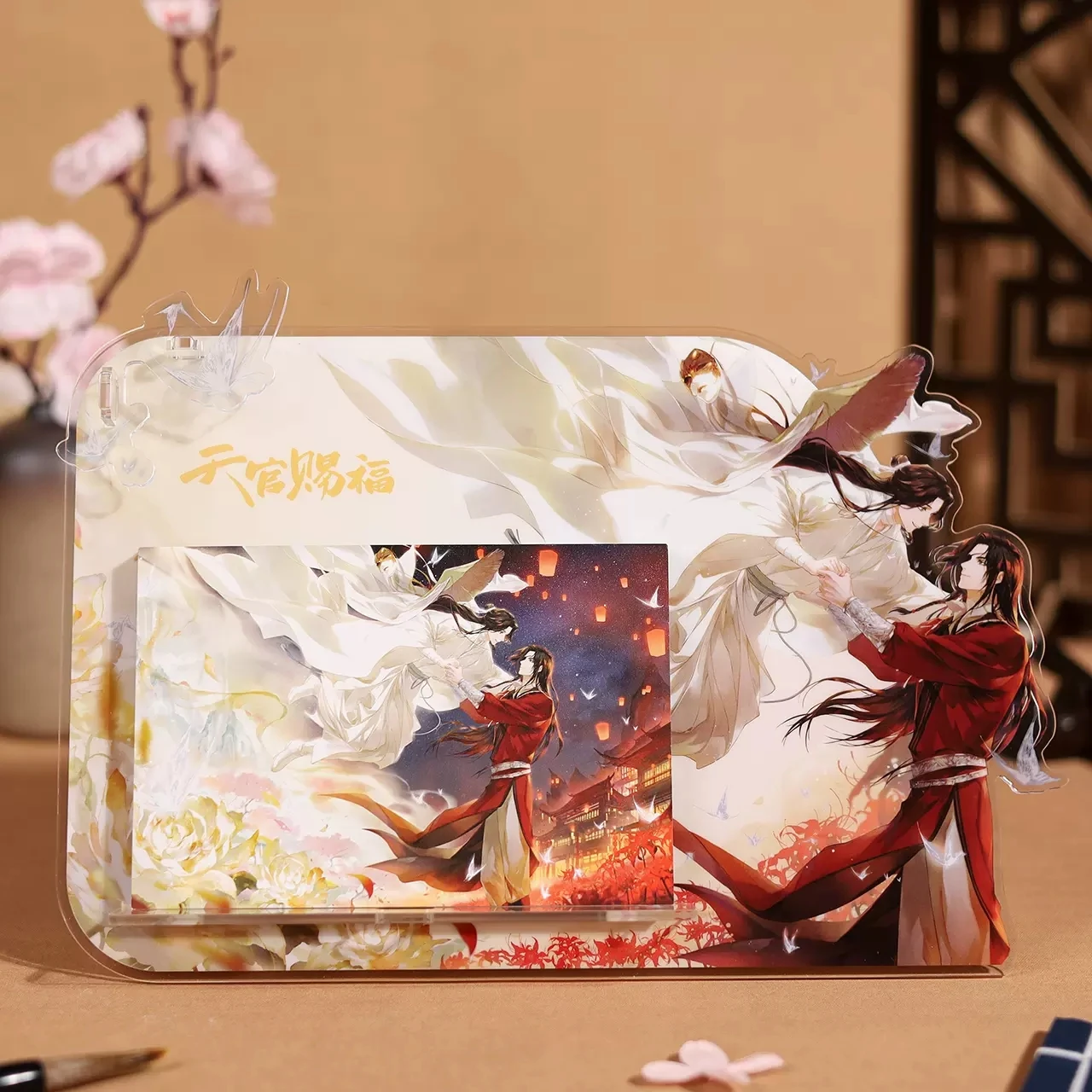 New 2023 Heaven Officials Blessing Anime Acrylic Calendar Tian Guan Ci Fu  Hua Cheng, Xie Lian Figure Desk Calendars Fans Gift