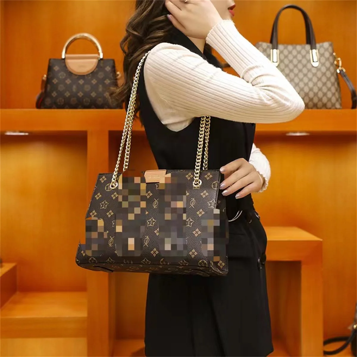 

Luxury Brand Women's Bags New Trendy Shopping Bags Fashionable Crossbody Versatile Large Capacity Handbags Chain Underarm Bags