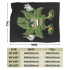 Stoned Leaf Weed Smoking Cartoon Blanket Soft Warm Flannel Throw Blanket Bedding for Bed Living room Travel Home Couch 1