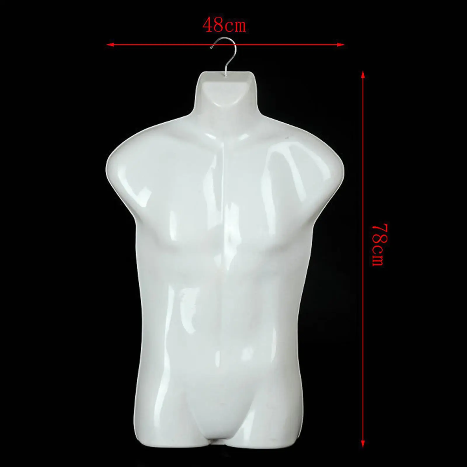 Male Mannequin Hanger Half Body Display Stand Professional Hanging Hook for Retail Store Market Window Garment Vendors Shop