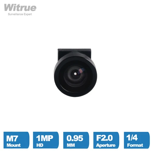 Witrue-미니 CCTV 렌즈 M7 X P0.35 마운트 0.95mm 어안 160 도 1/4 "Apeture F2.0, 자동차 후방 카메라용 2