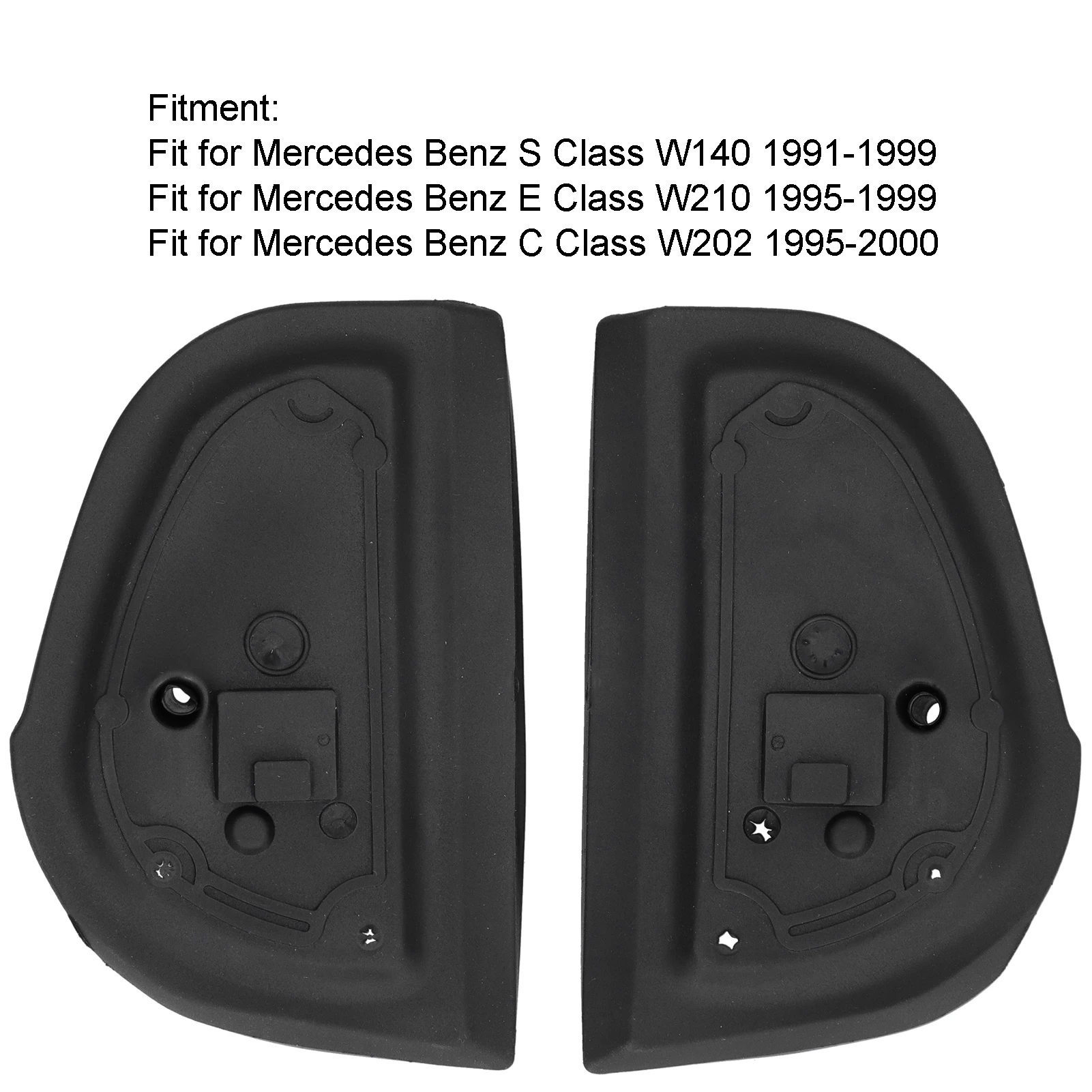 Mirror Rubber Pair Exterior Mirror Rubber Gaskets 2108106316 2108106416 Fit for W140 W210 W202 Mirror Rubber Seals Car Accessory 2