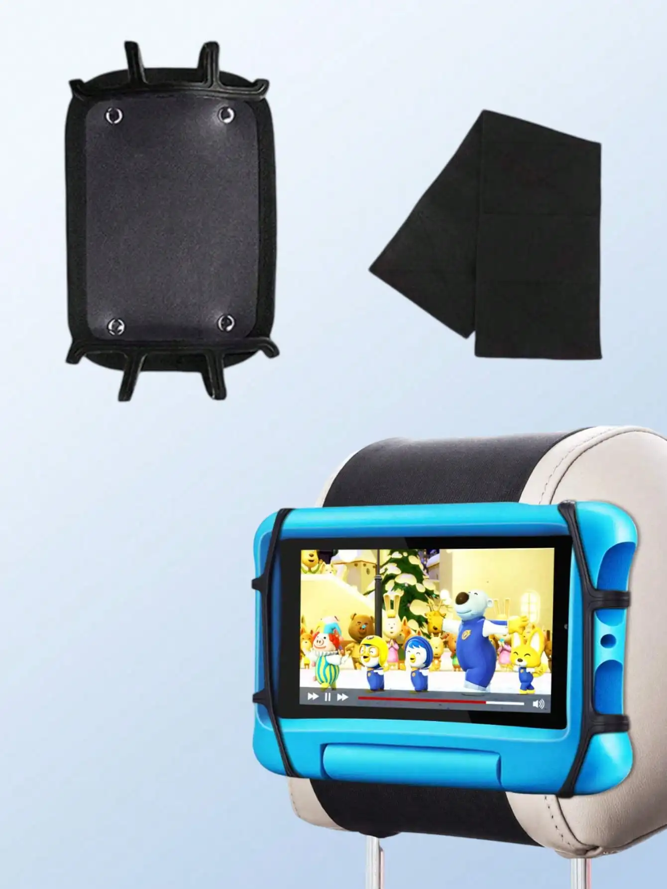 Adjustable 360° Rotating Car Headrest Tablet Holder