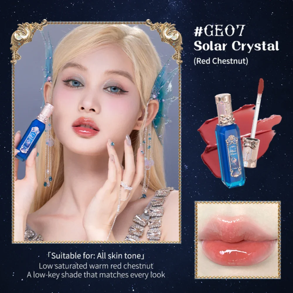 Flower Knows Moonlight Mermaid Series Jewelry Lip Gloss Lipstick Long-lasting Mirror Tint Nourishing Moisture Makeup Cosmtics cmaadu долгосрочные женщины металлические губы tint gloss жидкой помады водонепроницаемый увлажняющий