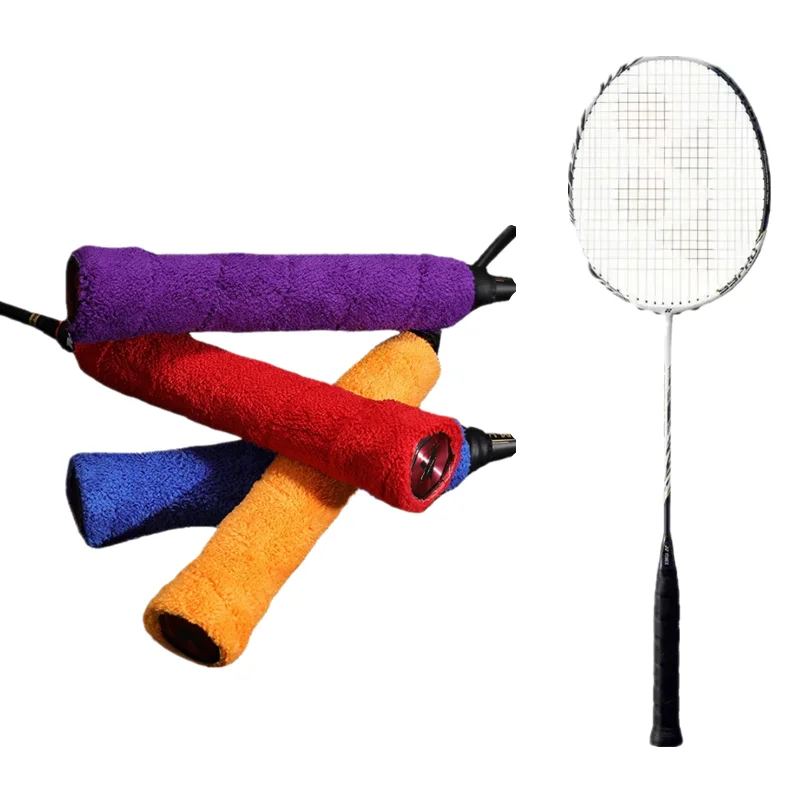

2pcs/set Badminton Racket Overgrip Long Hair Microfiber Anti-slip Grip Badminton Racket Grip Cover Accessories 65*3cm