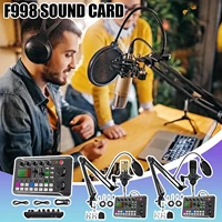 Podcast Microphone Suit with Sound Card Audio Mixer Noise Cancelling DJ Mixer Voice Changer Type C Studio Condenser Microphones 2