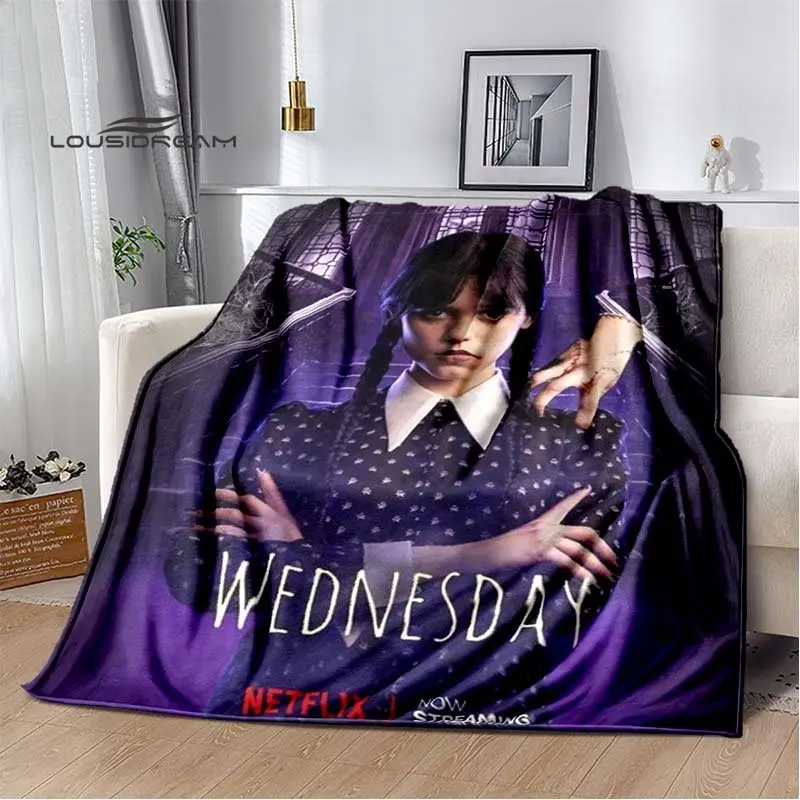Wednesday Addams Family Blanket Soft Sofa Supernatural Cover Throw