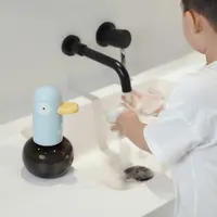 420ml Smart Soap Dispenser Touchless Motion Sensor Electric Washing Hand Device Cute Duck Automatic Liquid Foam Soap Dispenser 2
