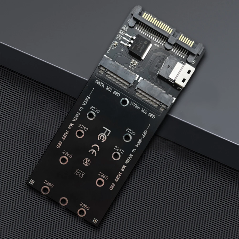 M.2 To SATA Adapter SFF-8654 To M2 NVME SSD 22Pin SATA M2 Expansion Card Converter Riser Board Mainboard ssd adapter card m.2 expansion card