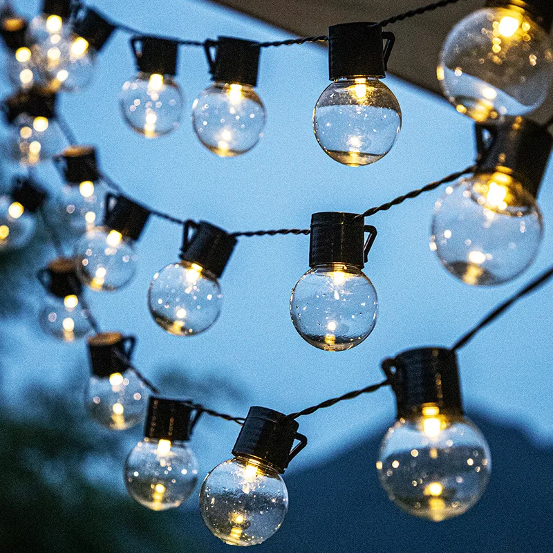Highlight Big Solar Shatterproof Bulb Light String Lights Outdoor For Garden Holiday Decoration Waterproof Edison Lights 722