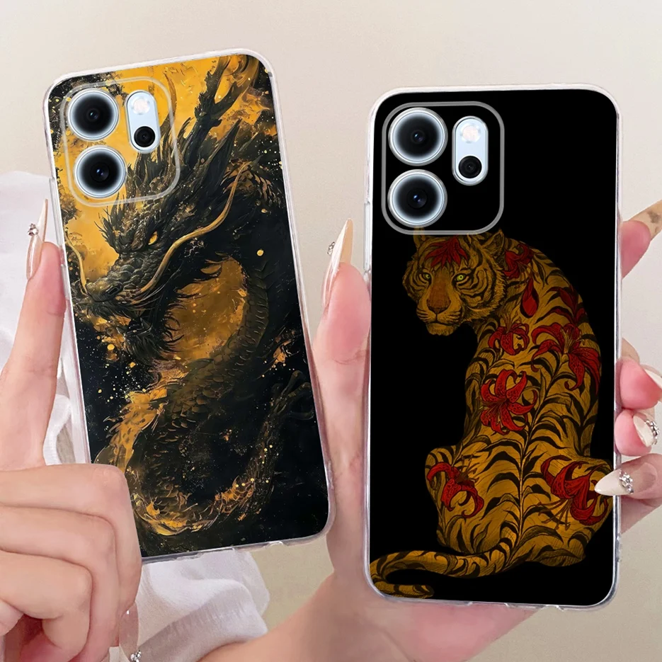 Colorful Flowers Painted Soft Slim Phone Case Cover