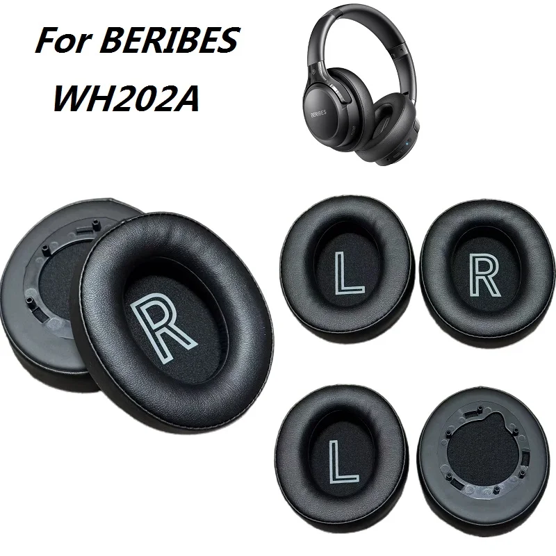 Original Ear pads for BERIBES 202A WH202A headphones Replacement High-Quality Soft Foam Cushion earmuff ear pillows