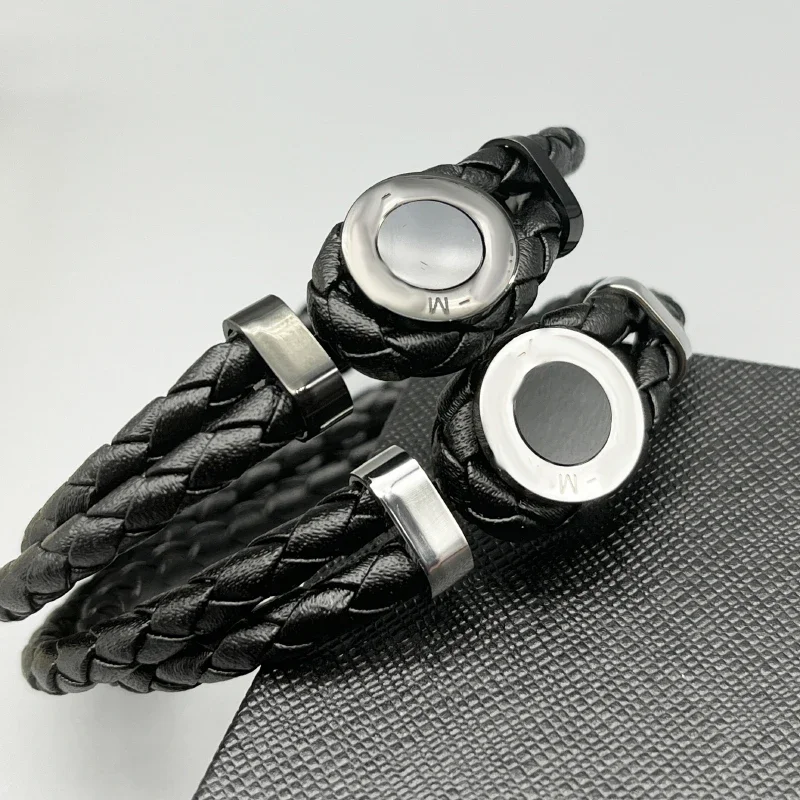 PJS 4 Colors Luxury MB Urban Spirit Serie Bracelet Stainless Steel Lanyard Buckle Special Edition Classic With Box Set