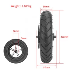 8.5 Inch Electric Scooter Rear Wheel With 110mm Disc Brake Set For Xiao*mi M365 1S LITE Inflatale Rear Wheel E-Scooter Parts