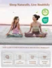 Japanese Floor Mattress Futon Mattress Full Size, Thicken Roll Up Tatami Mat w/ 100% Cotton Washable Cover, Portable & Foldable 3