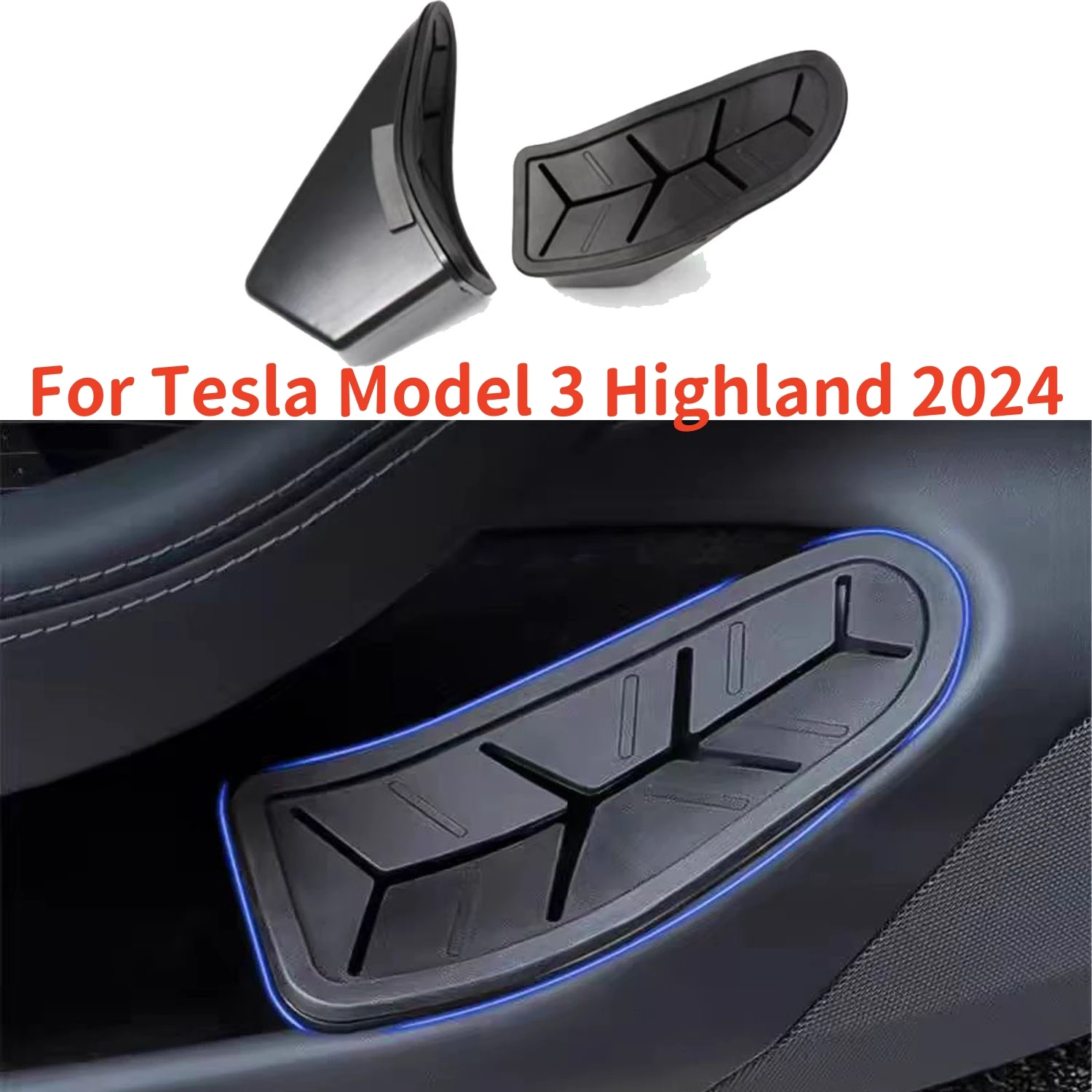 Side Door Trash Can Garbage Can Trash Bin with Cover Storage Box Organizer Accessories For Tesla Model 3 Highland