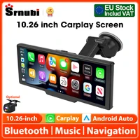 Écran de lecture de voiture de 10.26 pouces, CarPlay sans fil et Android Auto Dash Cam caméra arrière multimédia stéréo, Radio FM AUX, écran tactile de voiture 1