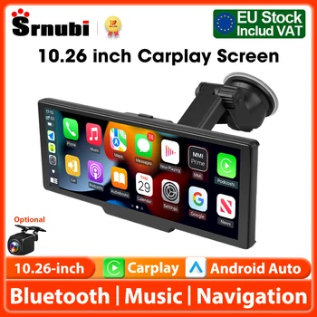 Pantalla de reproducción de coche de 10,26 pulgadas, CarPlay inalámbrico y Android Auto Dash Cam cámara trasera estéreo Multimedia, Radio AUX FM, pantalla táctil para coche 1