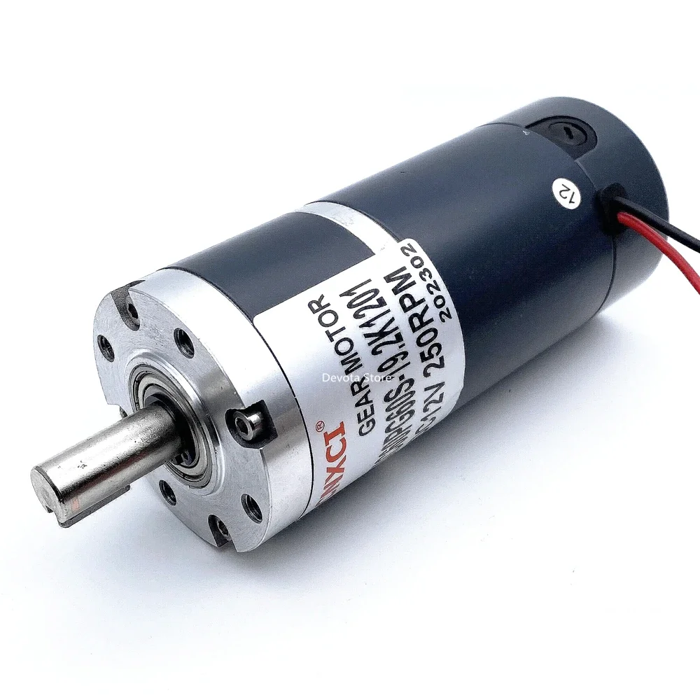60MM Brushed Planetary Gear DC Motor 12V 24V CW/CCW High