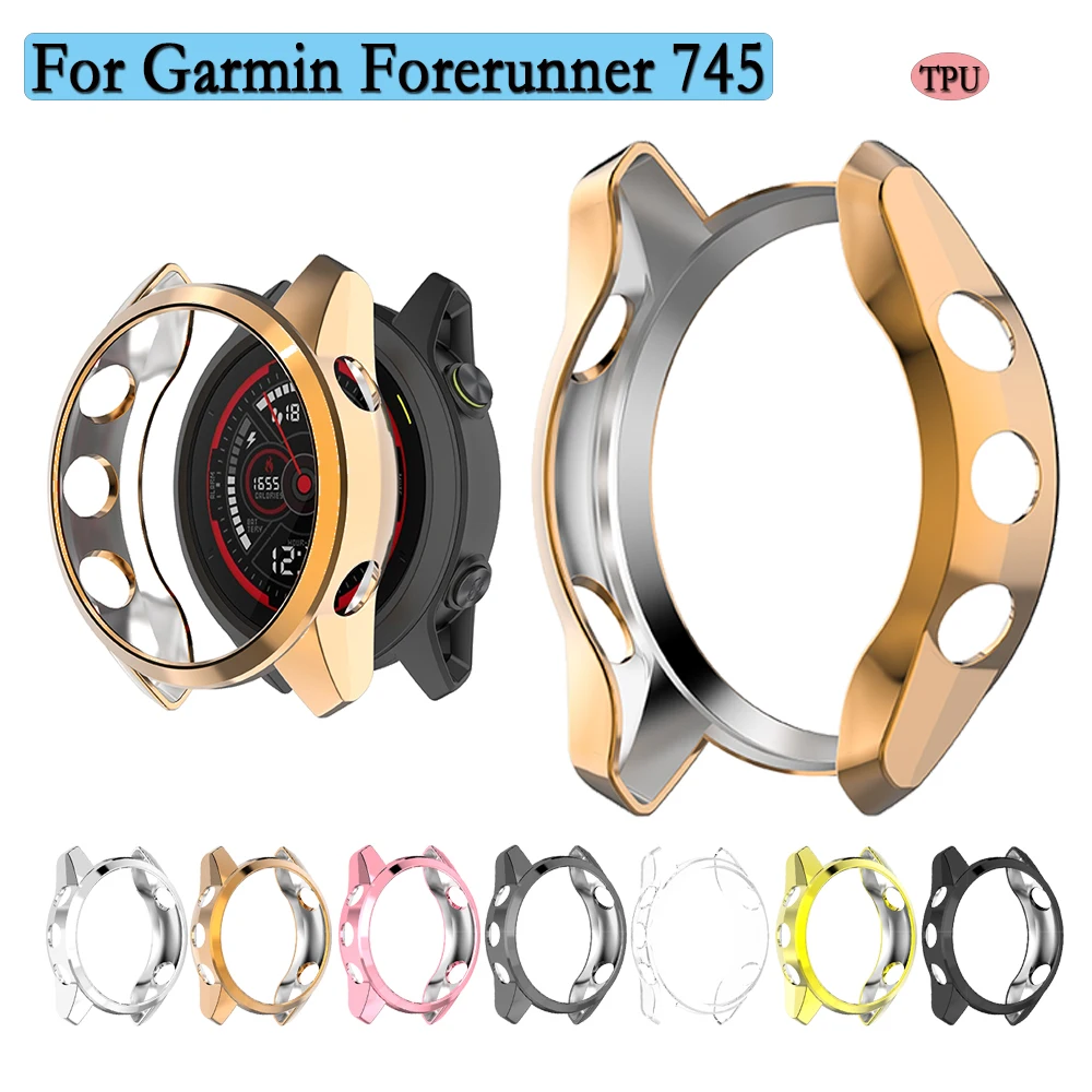 Soft TPU Cover For Garmin Forerunner 745 Watch Protector Hollow Watch Case Protection Supplies Watch Accessories