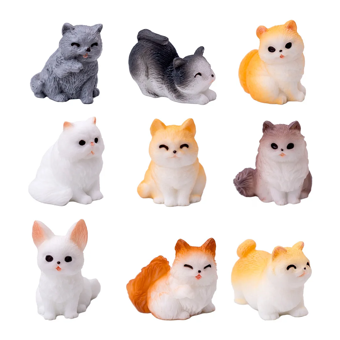 猫 ねこ 小さな 置物 Catxaa小さな猫の置物、1個 - AliExpress