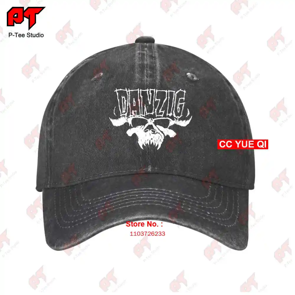 

Аутентичный Danzig Tribal Skull бейсболки с логотипом Truck Cap V5AT