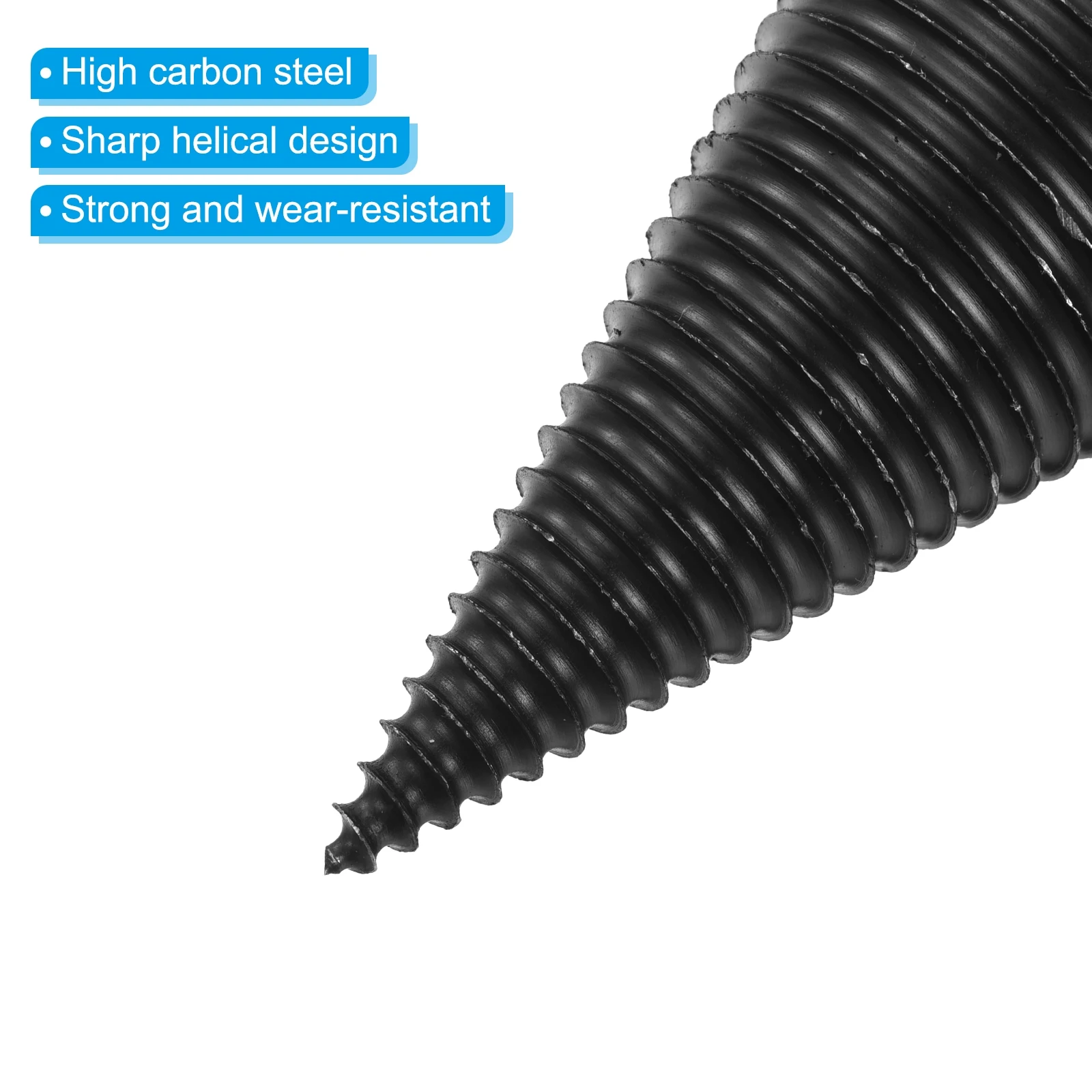 4Pcs/1Set Firewood Log Splitter Drill Bit Removable Drill Bits Electric Drills Screw Cone Driver with Shafts Hand Tools