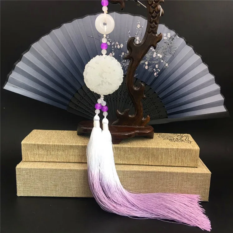 Ancient Style Han Chinese Clothing Waist Pendant Dragon and Phoenix Jade Pendant Ancient Costume Jinbu Waist Tassel Pendant