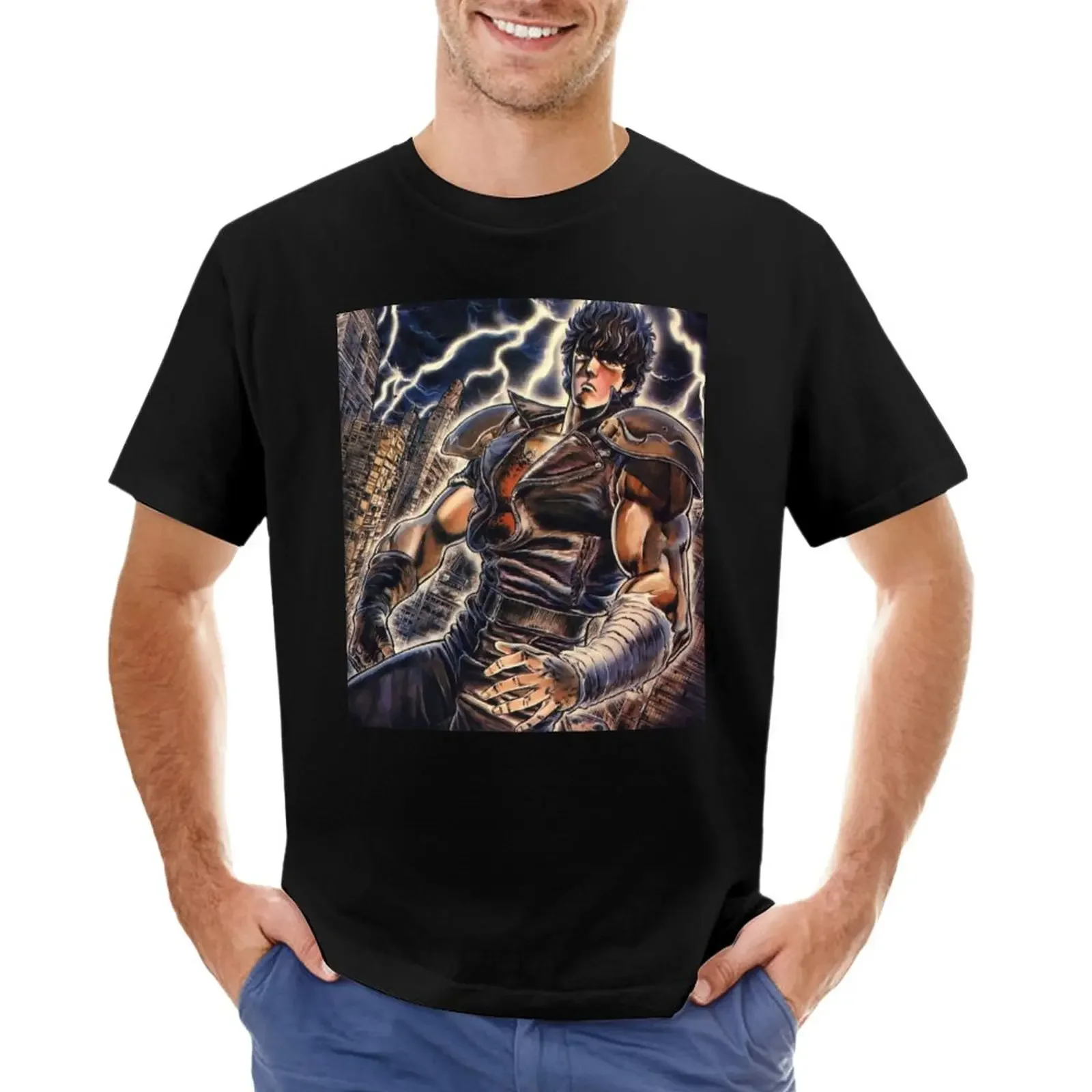 Kenshiro - Hokuto No Ken T-Shirt Anime Cute Clothes Camicie Da Allenamento Taglie Forti Ad Asciugatura Rapida Per Uomo