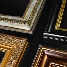 Retro European Oil Painting Framed Solid Wood Outer Frame 30*40*50*60*70 Classical Photo Frame Frames for Pictures