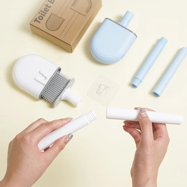 Leválasztható Vízszivárgással Bizonyított Wc -Kefe Alap Szilikon Lapos Fej Rugalmas Puha Sörték Kefe Gyors Szárítással, Könnyű Tisztítással - Image 4