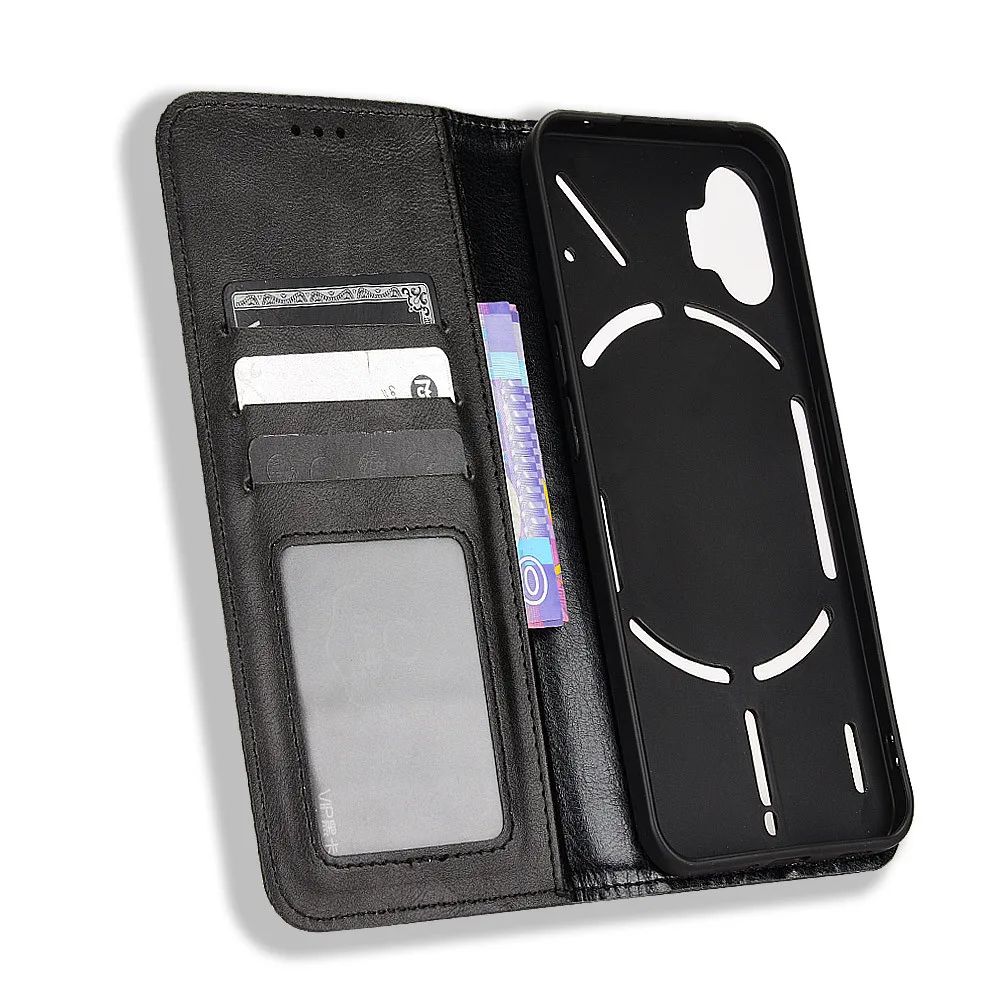 Luxury Flip PU Leather Wallet Case with Magnetic Adsorption and ShockProof Design