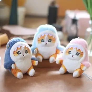 سلسلة مفاتيح قطيفة ناعمة على شكل قطة أرنب ، دمية كاواي ، قلادة حقيبة ، ألعاب حقيبة ظهر لطيفة ، حلقة مفاتيح ، هدايا لعبة من القطيفة 5