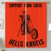 Hells Angel Living Room Curtains for Doors Bedroom Decoration Home and Decoration Window Roller Curtains Blackout Partition the 1