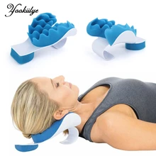 

Neck Shoulder Relaxer Neck Support Massage Pillow Sponge Muscle Tension Relieve Tightness Soreness Cervical Spine Pain Relief