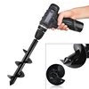 Garden Auger Spiral Drill Bit Gardening Flower Planter Earth Drill Planting Hole Digger Tool Loose Soil Drill Bit Accessories 6
