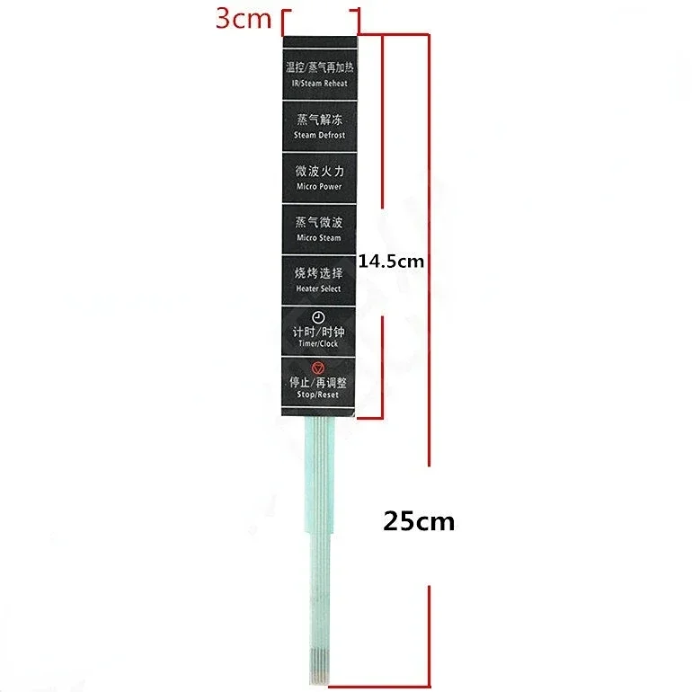 Membrane Switch Panel Touch Button for Panasonic NN-CS597S NN-CS591S NN-CS596AF Microwave Oven Panel Switch 1Pcs