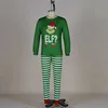 Xmas Matching Family Pajamas Elf Set 2025 Xmas Green Cotton Print Pjs Adult Child Clothing Outfit set Baby Jumpsuit+Dog Clothes 4