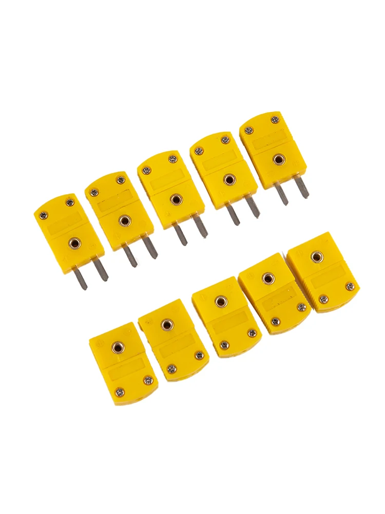 Temperature Sensors 5 Pcs K Type Male or Female Mini Connectors Plug Thermocouple Temperature Sensors
