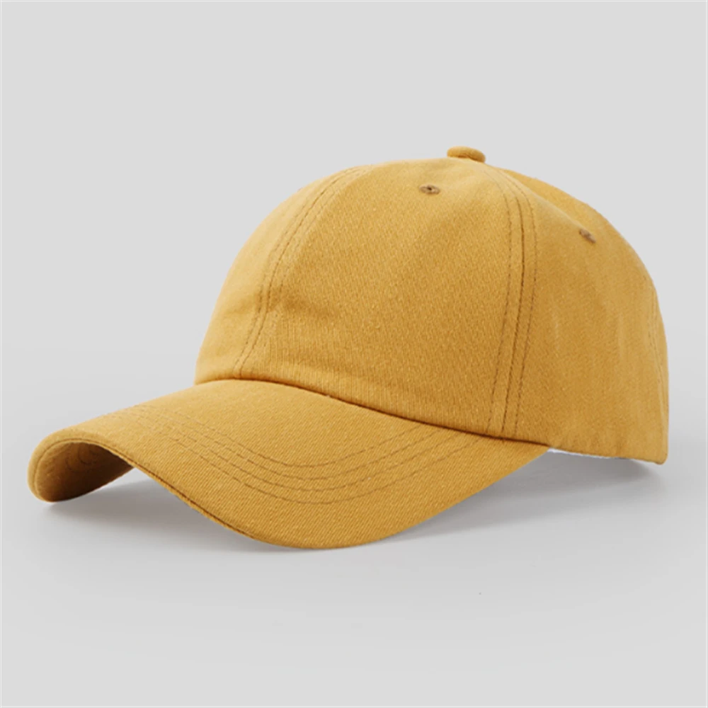 Lässige Baseballkappe für Männer und Frauen, einfarbig, Baumwolle, modisch, schlicht, Schwarz, Rosa, Weiß, Weinrot, Marineblau – Detail 10