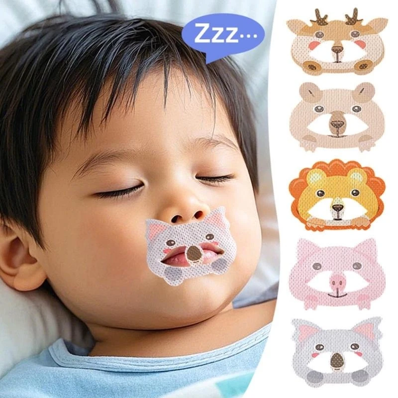 30 Pieces/bag Kids Nasal Strips Sticker for Snoring Relief and Comfortable Sleep
