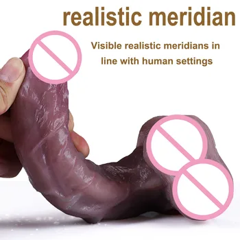Sexy Toys Realistic Dildo Soft Woman Male Masturb Toy Huge Penis with Suction Cup Anal and G-spot Masturbator 18 Adults Toys For 2