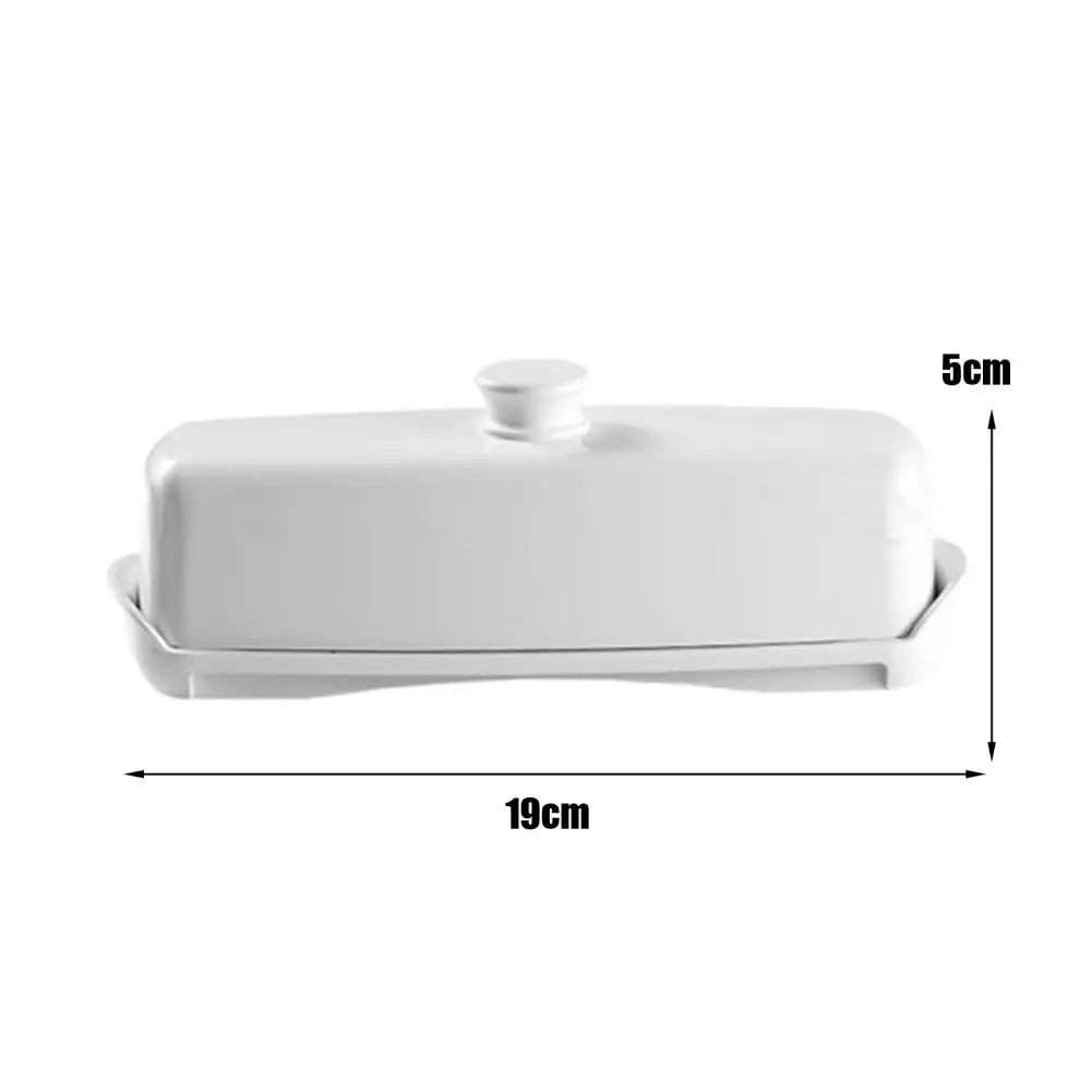Butter Storage Container Dust-Proof Dishwasher Safe Spatula Easy Grip Butter Box With Lid Handle Plastic Dish For Fridge