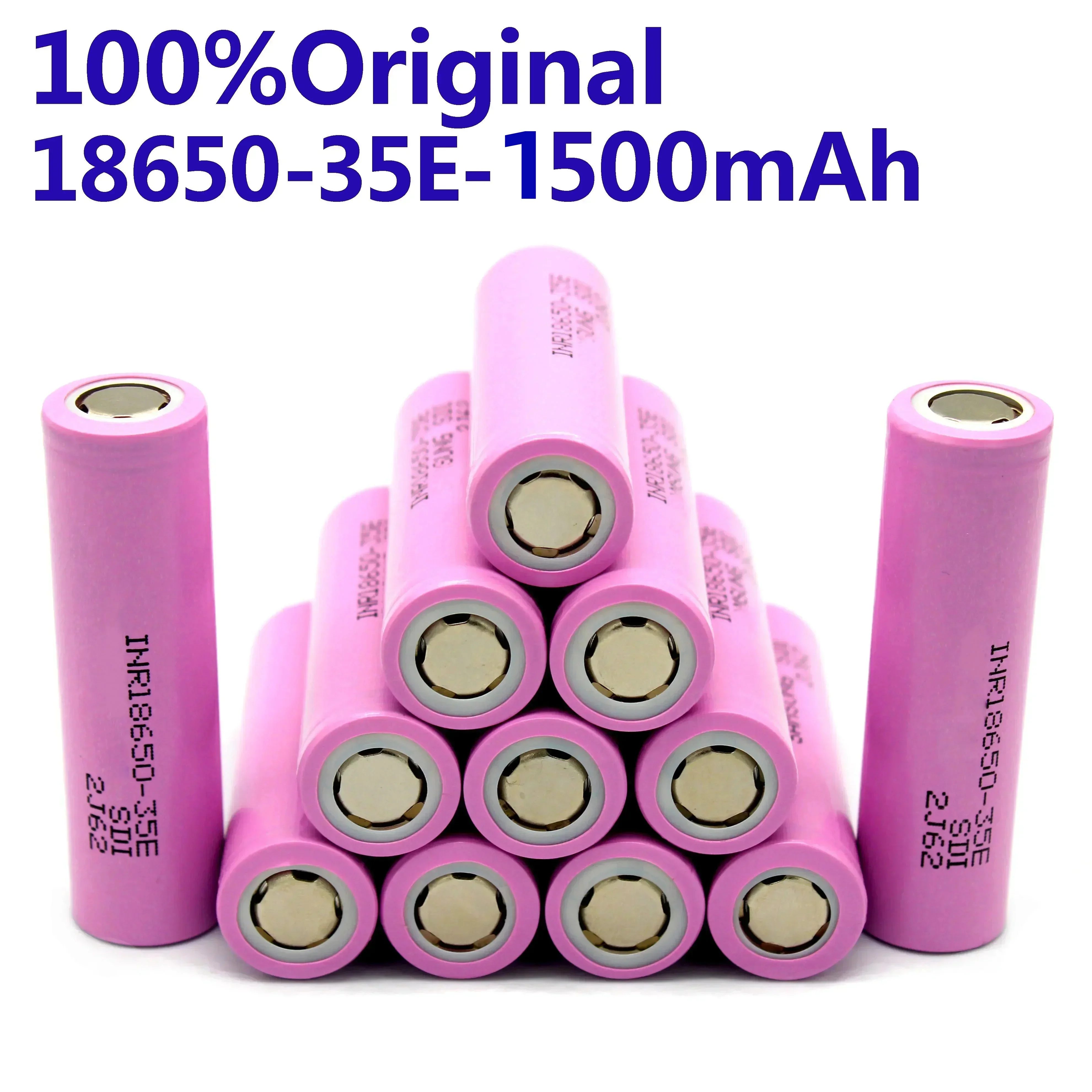 

Free Shipping 100% Original for 18650 1500mAh 25A Discharge INR18650 35E 1500mAh 18650 Battery Li-ion 3.7v Rechargable Battery